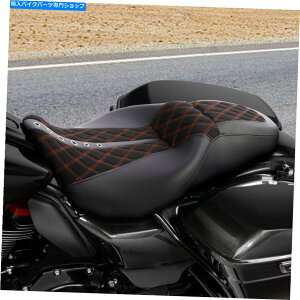 Seats n[[c[O[hXg[gOChɃtBbgubNhCo[Ə09-22 Black Driver & Passenger Seat Fit For Harley Touring Road Street Glide 09-22