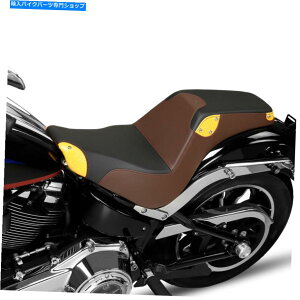 Seats n[[\tgACXg[g{u2018-2022ɓKs[XhCo[Ə One Piece Driver & Passenger Seat Fit For Harley Softail Street Bob 2018-2022