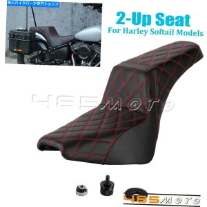 Seats ワンピースドライバーと助手席2ソフトアイルストリートボブFXBB 2018-2020に適しています One Piece Driver & Passenger Seat 2 Up Fit for Softail Street Bob FXBB 2018-2020