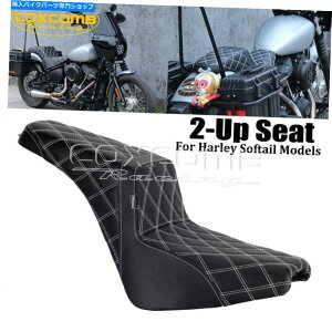 Seats n[[\tgACWFXST 2020 2021 20222-uphCo[C_[̏ 2-Up Driver Rider Passenger Seat for Harley Softail Standard FXST 2020 2021 2022