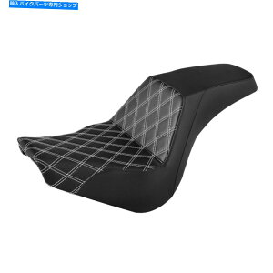 Seats �z���C�g�X�e�b�`�h���C�o�[�̏���ȃn�[���[�\�t�g�A�C��FXST FXBB 2018-2022�ɓK���Ă��܂� White Stitches Driver Passenger Seat Fit For Harley Softail FXST FXBB 2018-2022�y���s�A���i�z