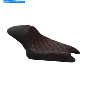 Seats n[[ɓKubN+Ԃ̃hCo[̏XL1200 XL883 2004-2022 Black+Red Driver Passenger Seat Fit For Harley Sportster XL1200 XL883 2004-2022