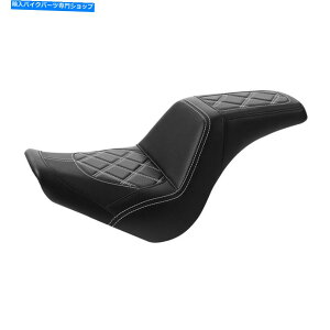 Seats �z���C�g�X�e�b�`�h���C�o�[�̏���ȃn�[���[�\�t�g�A�C��FXBB FXST 2018-2022�ɓK���Ă��܂� White Stitches Driver Passenger Seat Fit For Harley Softail FXBB FXST 2018-2022�y���s�A���i�z