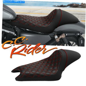 Seats C.C.n[[ɓKC_[hCo[̏04-upX|[cX^[3.3K^N C.C. RIDER Driver Passenger Seat Fit For Harley 04-up Sportster 3.3 Gallon Tank