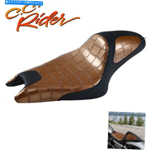 Seats C.C.C_[hCo[̏ȃn[[ɓK3.3Gallon^Nf2004-Up C.C. RIDER Driver Passenger Seat Fit For Harley 3.3Gallon Tank Models 2004-Up