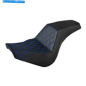 Seats �n�[���[�X�g���[�g�{�u�X�^���_�[�h2018�N�ɓK�������X�e�b�`�h���C�o�[�̏���� Blue Stitching Driver Passenger Seat Fit For Harley Street Bob Standard 2018-up�y���s�A���i�z