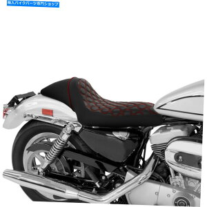 Seats n[[X|[cX^[1200 883 04-later 2005 PUU[ɓKhCo[̏ Driver Passenger Seat Fit For Harley Sportster 1200 883 04-later 2005 PU Leather