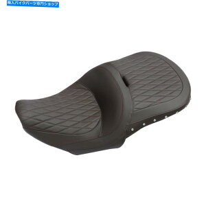 Seats �C���h�̃X�v�����O�t�B�[���h���[�h�}�X�^�[2014-2022�ɓK�����R�[�q�[�h���C�o�[�Ə���� Coffee Driver & Passenger Seat Fit For Indian Springfield Roadmaster 2014-2022�y���s�A���i�z