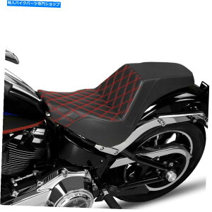 Seats n[[\tgACX^_[hXg[g{uɓKhCo[̏ȃ{u18-22 20 Black Driver Passenger Seat Fit For Harley Softail Standard Street Bob 18-22 20