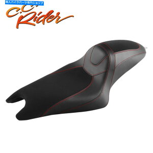 Seats C.C.n[[ɓKC_[hCo[Ə3.3K^N04-23 C.C. RIDER Driver & Passenger Seat Fit For Harley Sportster 3.3Gallon Tank 04-23