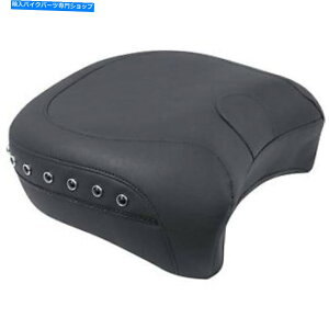 Seats }X^O09-20n[[FLf79112̂߂̑ދȌ㕔ȃubNX^bh Mustang Studded Recessed Rear Seat Black Studs for 09-20 Harley FL Models 79112