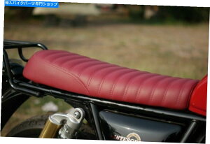 Seats CGtB[hV[gC^[Zv^[650 int gt 650_炩ԂxM[ ENGRAVING Royal Enfield Seat Interceptor 650 Int Gt 650 Softer Red Bergundy