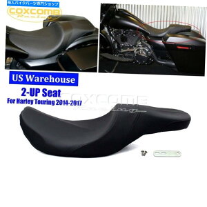 Seats �n�[���[�c�[�����O���[�h�G���N�g���O���C�h�|�[�����b�t�F�X�g���b�`�K�\�����^���N��2�A�b�v�V�[�g 2-Up Seat for Harley Touring Road Electra Glide Paul Yaffe Stretched Gas Tank