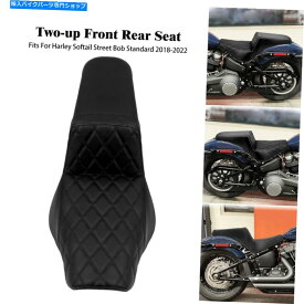 Seats ハーレーソフトエイルストリートボブFXBB FXST 2018-upにフィットする2つのドライバーの助手席 Two-Up Driver Passenger Seat Fit For Harley Softail Street Bob FXBB FXST 2018-UP