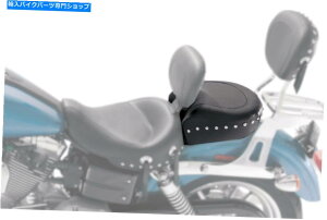 Seats ChX^bYpbhpbh-06-17n[[_Cip̃ubN}X^O79347 Wide Studded Pillion Pad - Black Mustang 79347 For 06-17 Harley Dyna