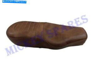 Seats CGtB[hGTC^[Zv^[650KȃU[fAV[guED14 Royal Enfield GT & Interceptor 650 Comfortable Leather Dual Seat Brown D14