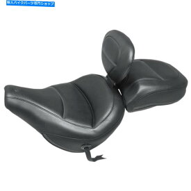 Seats バックレスト付きマスタング標準ツーリングの旅客席-Black -79331 Mustang Standard Touring Passenger Seat with Backrest - Black - 79331