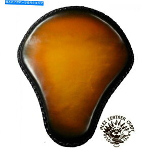 Seats �{�o�[�`���b�p�[�J�X�^�����U�[�n���h���C�h�\���V�[�g�u�Ẵ��[�h�v�T�C�Yl Bobber Chopper Custom leather handmade Solo Seat "Summer Mood" size L