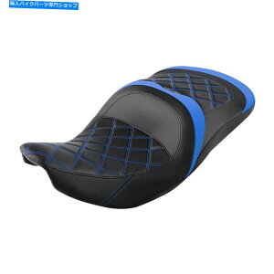 Seats �C���f�B�A���X�v�����O�t�B�[���h�_�[�N�z�[�X2018-2022�ɓK�����u���b�N+�u���[�h���C�o�[�̏���� Black+Blue Driver Passenger Seat Fit For Indian Springfield Dark Horse 2018-2022�y���s�A���i�z