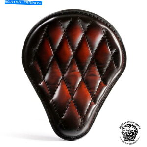 Seats �{�o�b�p�[�`���b�p�[�J�X�^�����U�[�\���V�[�g Saddel Tan Handsewn V3�T�C�Ys Bobber Chopper Custom leather Solo Seat Saddel Tan handsewn V3 size S�y���s�A���i�z