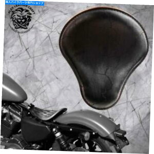 Seats t[n[[X|[cX^[04-20BubNGbÑ{bo[`bp[Th\V[g Bobber Chopper Saddle solo seat on frame Harley Sportster 04-20 Vin Black Elec