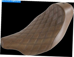 Seats Saddlemen Renegade Seat -Lattice Stitched -Brown -FLH 808-07B -002BLS SADDLEMEN Renegade Seat - Lattice Stitched - Brown - FLH 808-07B-002BLS