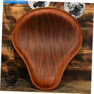 Seats {o[`bp[JX^U[nhCh\V[guRjbNvTCYs Bobber Chopper Custom leather handmade Solo Seat "wrinkle cognac" size S