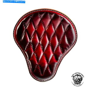 Seats �{�u�o�[�`���b�p�[�J�X�^�����U�[�n���h���C�h�\���V�[�g �n���h�V���[�����b�hV3�T�C�YXS/1 Bobber Chopper Custom leather handmade Solo Seat Handsewn red V3 size XS/1�y���s�A���i�z