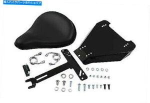 Seats VcCɂn[[frbh\̂߂̃\V[gLbgubN Solo Seat Kit Black for Harley Davidson by V-Twin