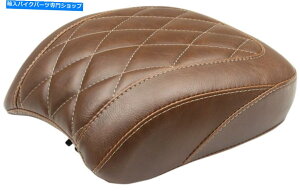 Seats �g���b�p�[�_�C�������h���C�h�u���E���s���I���p�b�h�}�X�^���O83042 for 18-19 HD FLSB FXLR Tripper Diamond Wide Brown Pillion Pad Mustang 83042 For 18-19 HD FLSB FXLR�y���s�A���i�z