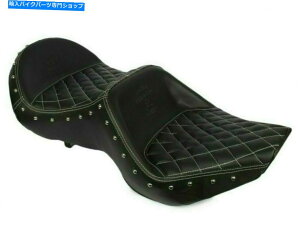 Seats }nWLOC_[ȃubNpCGtB[hC^[Zv^[650 cc Maharaja King Rider & Passenger Seat Black For Royal Enfield Interceptor 650 CC