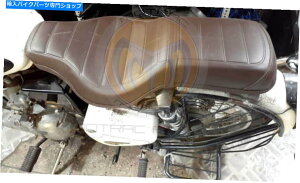 Seats �c�A���[�u���E���R���t�H�[�g�V�[�g - ���C�_�[�ƃs���I���V�[�g���C�����G���t�B�[���h�C���^�[�Z�v�^�[650 Tourer Brown Comfort Seat - Rider and Pillion Seat Royal Enfield Interceptor 650�y���s�A���i