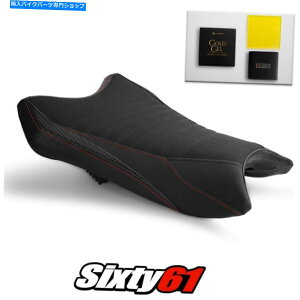 Seats ZX6RV[gJo[ƃQ2019-2021 2022ubNbhCgTEC-GRIPXG[h Kawasaki ZX6R Seat Cover and Gel 2019-2021 2022 Black Red Luimoto Tec-Grip Suede
