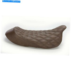 Seats Saddlemen Brown Renegade Lattice-Stitch\V[g-808-07B-002BLS Saddlemen Brown Renegade Lattice-Stitch Solo Seat - 808-07B-002BLS