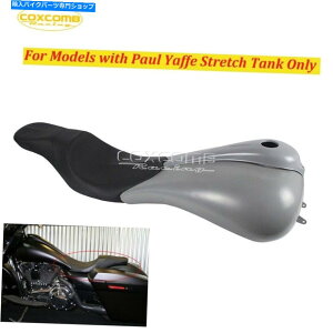 Seats �n�[���[���[�h�L���O�t�������[�h�O���C�h/�L���O�|�[�����b�t�F�X�g���b�`�^���N��2�A�b�v�V�[�g 2-Up Seat For Harley Road King FLHR Road Glide/King Paul Yaffe Stretched Tank