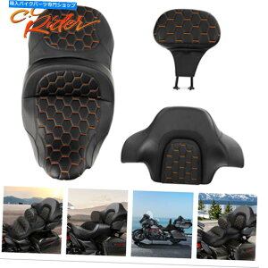 Seats C.C.C_[hCo[̏/C_[pbh/LOobNXgn[[c[OɓKĂ܂ C.C. RIDER Driver Passenger Seat/Rider Pad/King Backrest Fit For Harley Touring