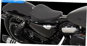 Seats hbOXyVYubN_ChXeb`{o[\V[g2010+X|[cX^[0804-0738 Drag Specialties Black Diamond Stitch Bobber Solo Seat 2010+ Sportster 0804-0738