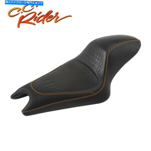Seats C.C.n[[X|[cX^[3.3K^N04-upɓKC_[hCo[̏ C.C. RIDER Driver Passenger Seat Fit For Harley Sportster 3.3 Gallon Tank 04-Up