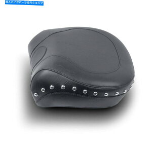 Seats }X^O79486̃NU΂߂ꂽ㕔08-17n[[FLSTC FLSTŜ Mustang 79486 Wide Chrome Studded Rear Seat Only for 08-17 Harley FLSTC FLSTS