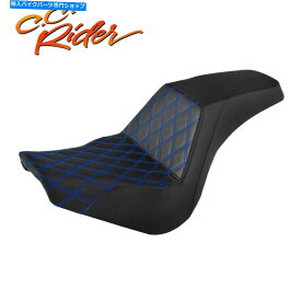 Seats C.C.ハーレーストリートボブFXBB 18-22に適したライダードライバーと助手席クッションフィット C.C. RIDER Driver & Passenger Seat Cushion Fit For Harley Street Bob FXBB 18-22
