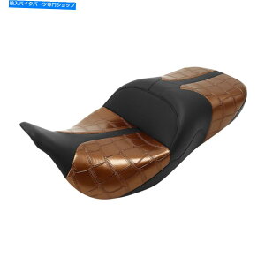 Seats n[[c[OXg[gOChɓKPUnhNtghCo[Ə09-23 PU Handcrafted Driver &Passenger Seat Fit For Harley Touring Street Glide 09-23