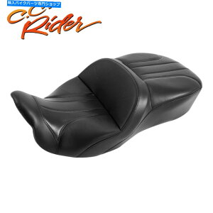 Seats C.C.C_[ubNhCo[̏ȃn[[c[O[hLOɃtBbg09-22 C.C. RIDER Black Driver Passenger Seat Fit For Harley Touring Road King 09-22