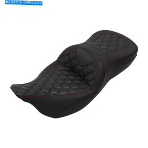 Seats n[[Xg[gOCh2009-up21ubNɓK̃hCo[Ə Handcrafted Driver & Passenger Seat Fit For Harley Street Glide 2009-Up 21 Black