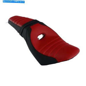 Seats CfBAXJEg2015-2022XJEgABS 19-20ɂ҂̃ubN +bhhCo[̏ Black + Red Driver Passenger Seat Fit For Indian Scout 2015-2022 Scout ABS 19-20