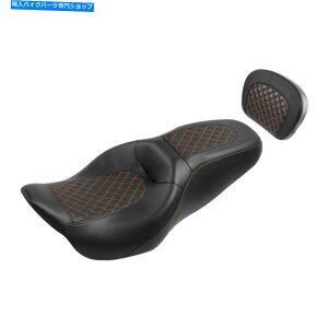 Seats n[[c[O[hLOOChɓKhCo[ȁobNXgtBbg09-2022 Driver Passenger Seat & Backrest Fit For Harley Touring Road King Glide 09-2022