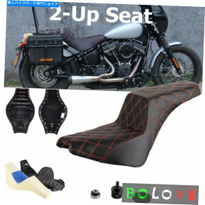 Seats Harley Softail Deluxe Flde flde slim flsl Street Bob fxbb 114 2018-2022��2�A�b�v�V�[�g 2-Up Seat For Harley Softail Deluxe FLDE Slim FLSL Street Bob FXBB 114 2018-2022�y���s�A���i�z
