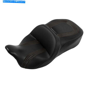 Seats n[[c[OCVO[hOCh2009-2022ɂӂ킵ubNhCo[Ə Black Driver & Passenger Seat Fit For Harley Touring CVO Road Glide 2009-2022