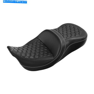 Seats n[[c[O[hLO2009-2022 21 20 19ɓK2l̃hCo[̏ Two-Up Driver Passenger Seat Fit For Harley Touring Road King 2009-2022 21 20 19