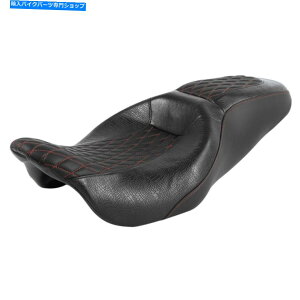 Seats n[[c[O[hXg[gGNgOChɓKhCo[Ȃ̃bhtBbg09-22 Driver Passenger Seat Red Fit For Harley Touring Road Street Electra Glide 09-22