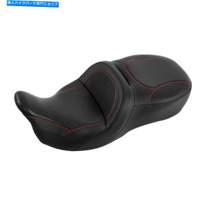 Seats ���C�_�[�h���C�o�[�̏���ȃn�[���[�c�[�����O�X�g���[�g�O���C�hFLHX 09-22�u���b�N Rider Driver Passenger Seat Fit For Harley Touring Street Glide FLHX 09-22 Black�y���s�A���i�z